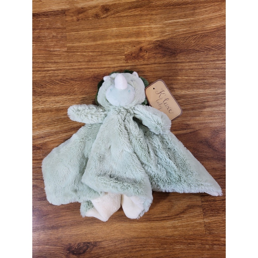 NWT Kellytoy Green Dino Dinosaur Lovey